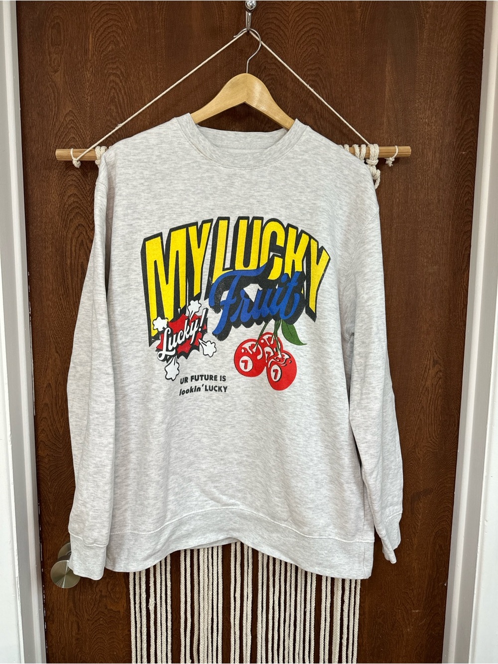 Shop Kristin Jones My Lucky Fruit Crewneck Sweatshirt